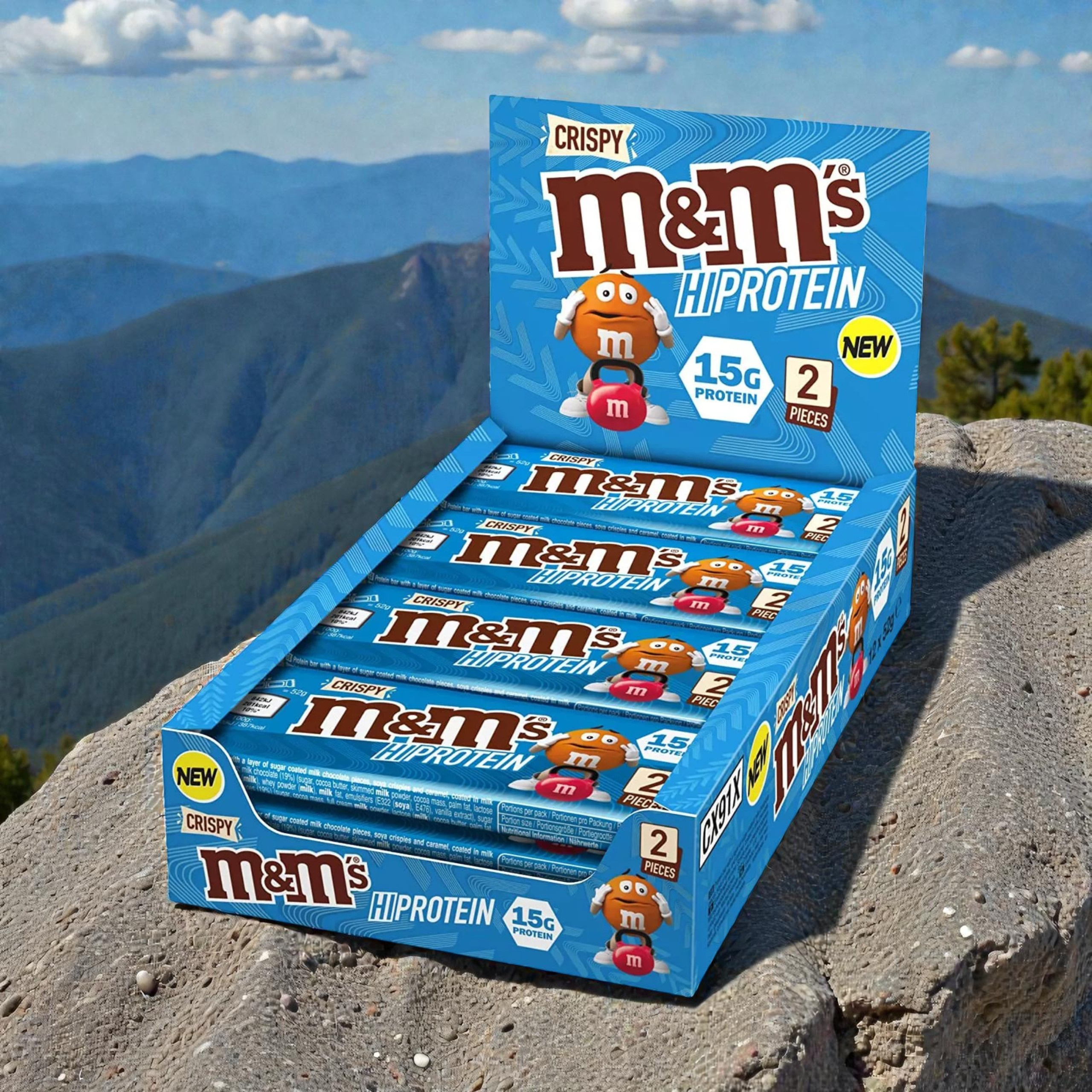 Mars - M&M`s Crispy HiProtein Bar - 12x 52g